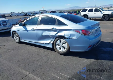 2015 Hyundai Sonata Hybrid z USA, uszkodzony, nr VIN KMHEC4A41FA130891